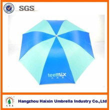 Mercado barato que anuncia 3 guarda-chuva barato de dobramento da chuva com o revestimento de prata para a promoção